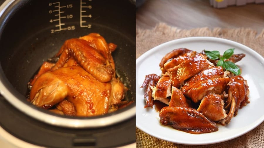 Chỉ bằng những nguyên liệu đơn giản, bạn có thể làm món gà nướng bằng nồi cơm điện.