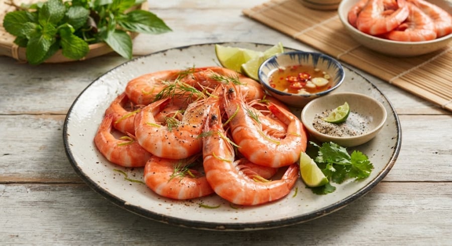 Nhiều người thường mắc sai lầm là cho tôm vào luộc ngay khi nước còn lạnh, hoặc luộc quá kỹ khiến tôm bị bở và mất đi vị ngọt đặc trưng.