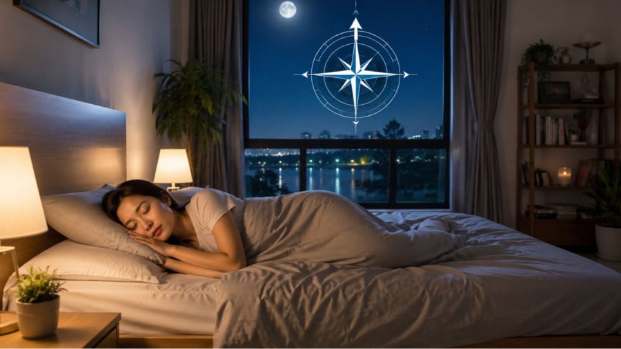 Vì sao ngủ không nên quay đầu hướng Bắc