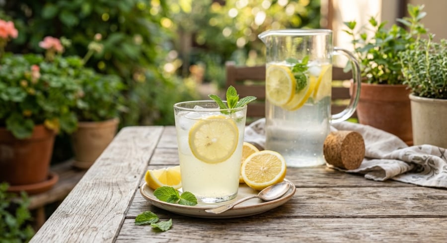 Uống nước chanh pha loãng với lượng vừa phải có thể giúp bổ sung vitamin C và khuyến khích cơ thể uống đủ nước mỗi ngày.