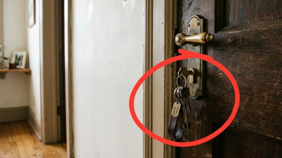 Việc cắm chìa khóa trong ổ sau khi khóa cửa cũng có những ý nghĩa nhất định.