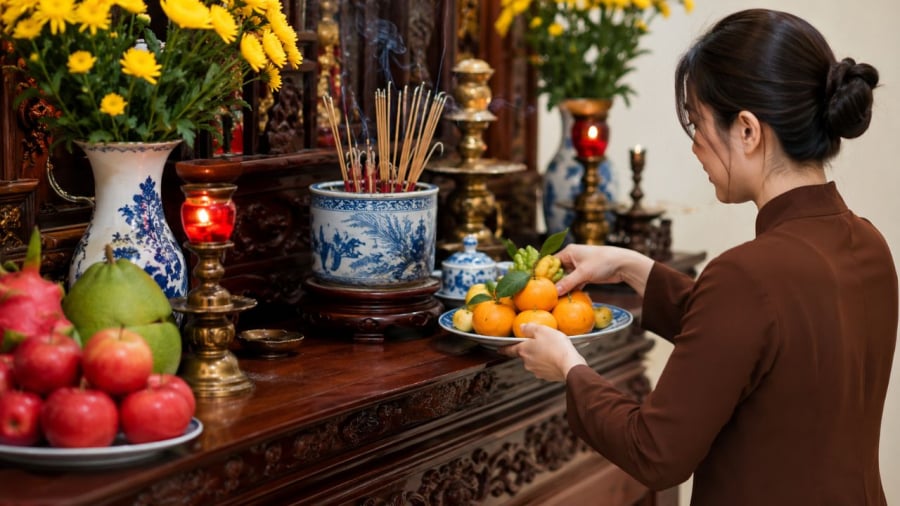 Chú ý nên hạ những thứ này xuống sau khi thắp hương