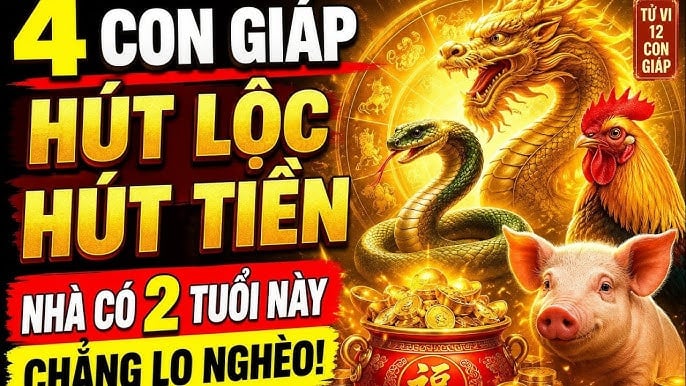 Gia Tiên Độ Lộc, 4 con giáp cứ thế nhận phúc hưởng phần