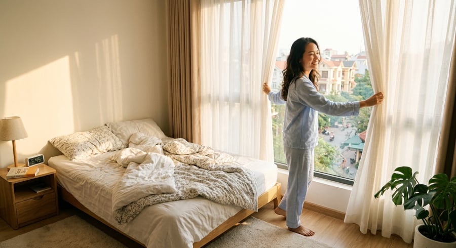 Duy trì ngủ sớm khoảng một tuần có thể giúp cải thiện tinh thần, khả năng tập trung và cảm giác tỉnh táo khi thức dậy.