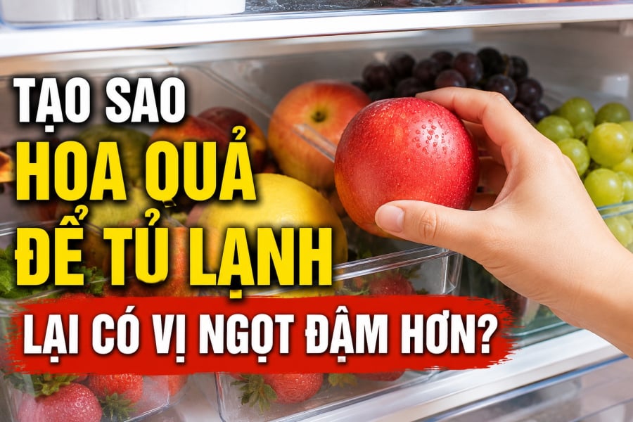 Tạo sao hoa quả để tủ lạnh lại có vị ngọt đậm hơn?