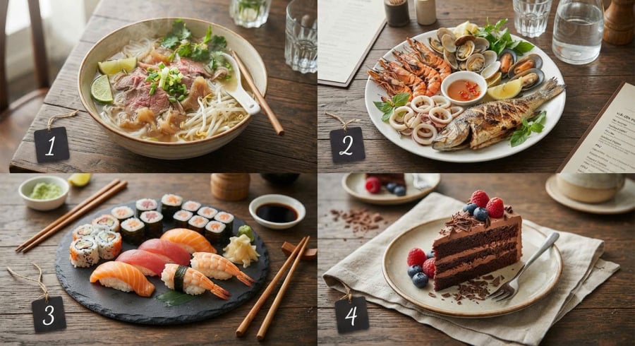 Chọn món ăn bạn yêu thích 