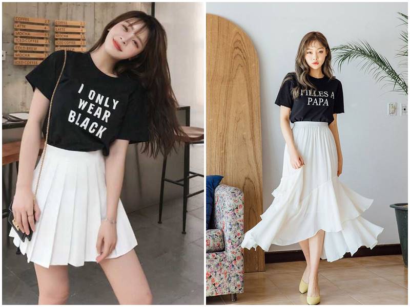 Hai gam màu đối lập đen - trắng luôn tạo hiệu ứng sang trọng mà không cần quá nhiều phụ kiện. 