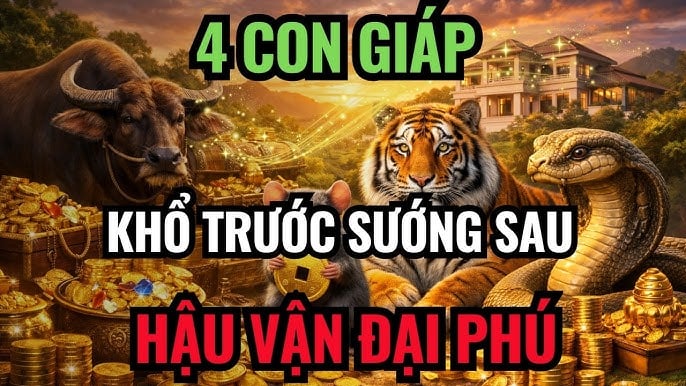 Đức năng thắng số, 4 con giáp ăn ở tốt Tiền - Tài sớm ghé thăm