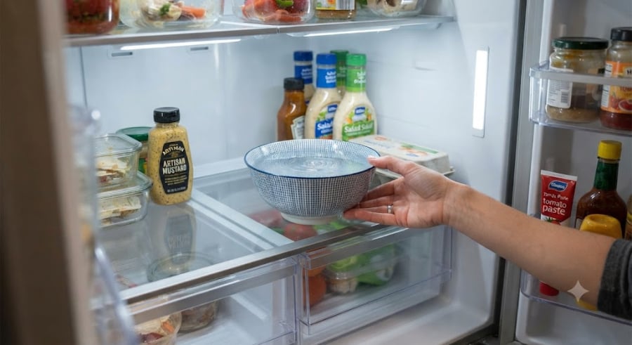 Mùa hè, tủ lạnh thường phải hoạt động hết công suất. Việc mở cửa tủ thường xuyên khiến luồng khí lạnh bên trong bị thoát ra, thay vào đó là không khí nóng ẩm bên ngoài tràn vào, làm giảm độ ẩm tự nhiên của tủ.    