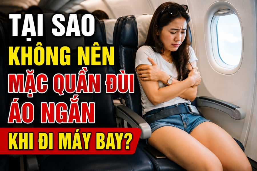 Tại sao không nên mặc quần đùi áo ngắn khi đi máy bay?