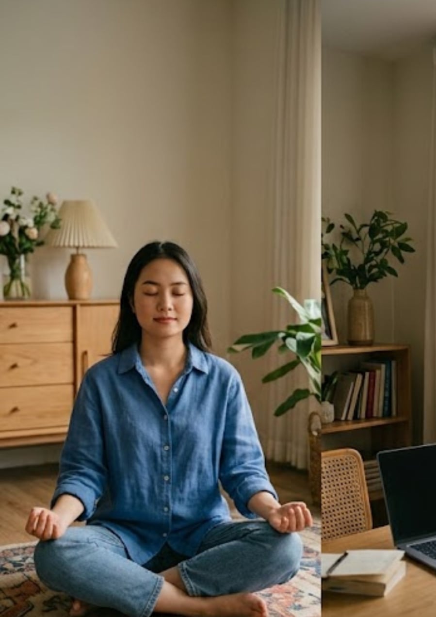 Hãy lấy lại tâm trạng bình tĩnh bằng việc kiểm soát cảm xúc, hơi thở của mình