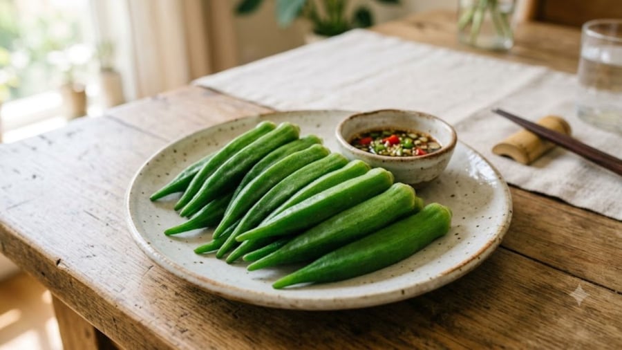 Luộc đậu bắp chú ý để không bị nhớt