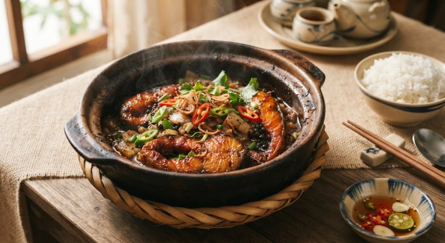 Việc ngắt quãng quá trình đun giúp gia vị có 