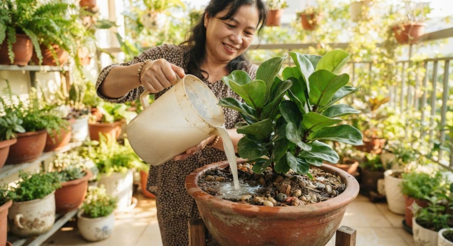 Nước vô gạo đừng vôi đổ đi 