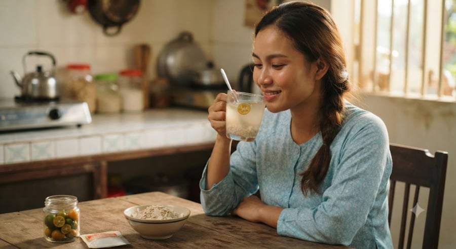 Với những người luôn cảm thấy chân tay lạnh, bụng dạ yếu, dễ bị tiêu chảy hoặc đi ngoài phân lỏng, việc dùng bột sắn dây giống như 