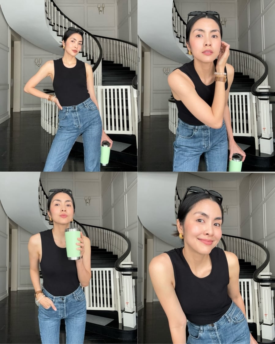 Đây là món đồ giúp cô cân bằng giữa sự trẻ trung và vẻ hiện đại trong nhiều hoàn cảnh khác nhau.