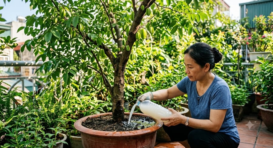 Nước vo gạo sử dụng đúng cách có thể trở thành nguồn dinh dưỡng tự nhiên, hỗ trợ cây sinh trưởng khỏe mạnh và phát triển tốt.