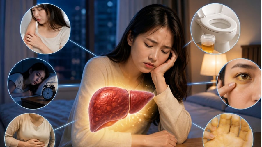 Có những biểu hiện này hãy cẩn trọng sức khỏe của gan