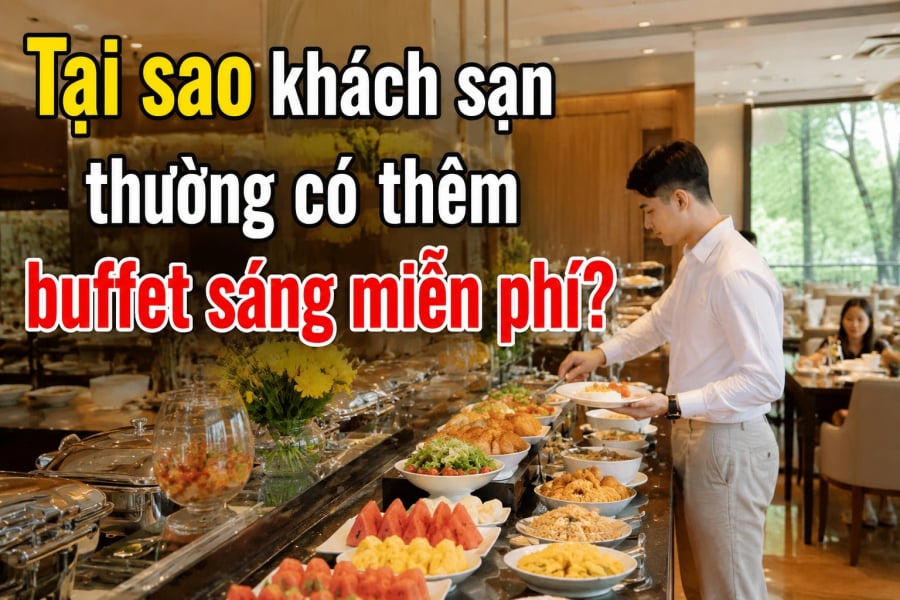 Tại sao khách sạn thường có thêm buffet sáng miễn phí?