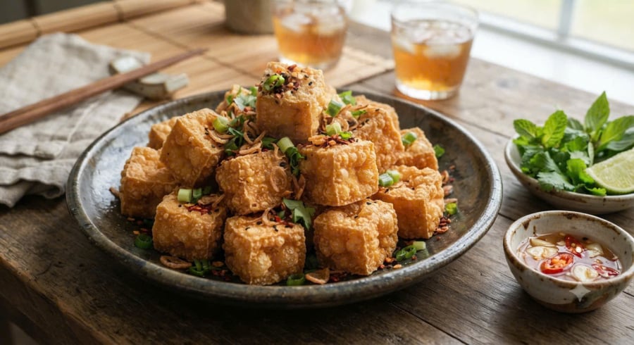 Cách rán đậu giòn tan 