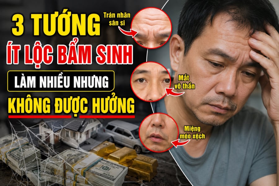 3 tướng ít lộc bẩm sinh, làm nhiều nhưng không được hưởng