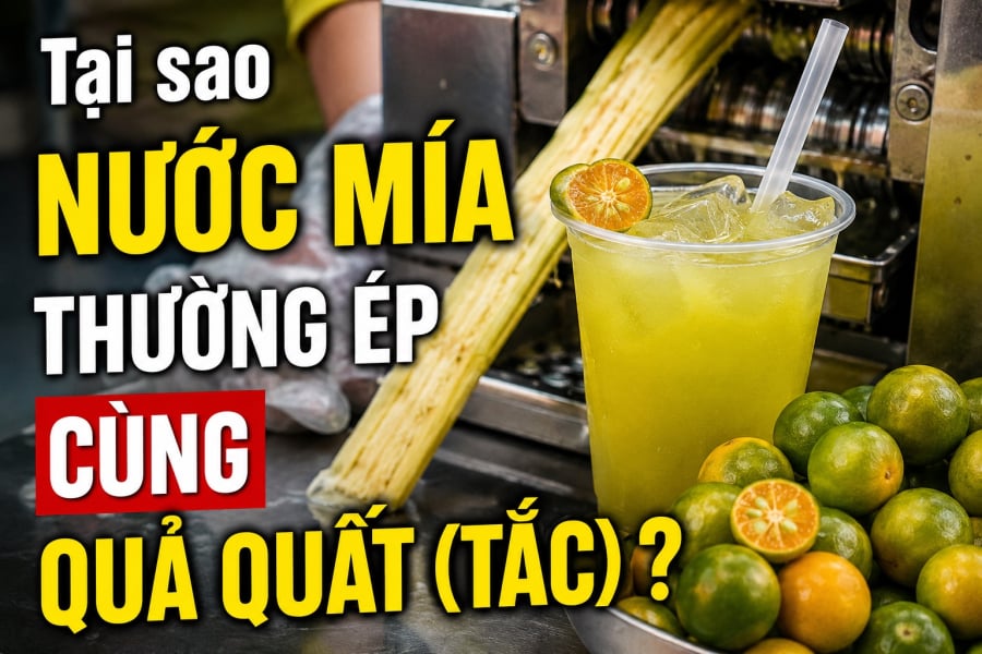 Tại sao nước mía thường ép cùng quả quất (tắc)?