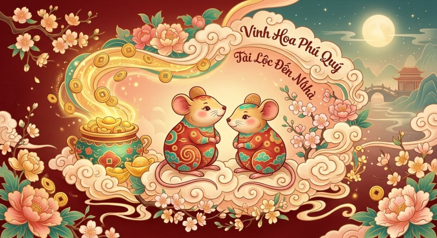 Vận trình tuổi Tý rực rỡ, hứa hẹn những khoản thu nhập bất ngờ và cơ hội kinh doanh hanh thông nhờ quý nhân phù trợ.