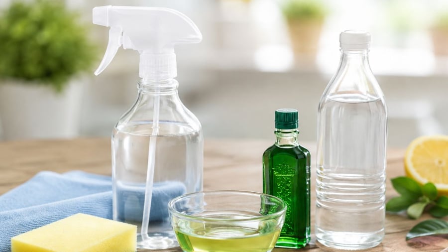 Dầu gió và giấm trắng trộn với nhau tạo ra hỗn hợp khử mùi cực tốt