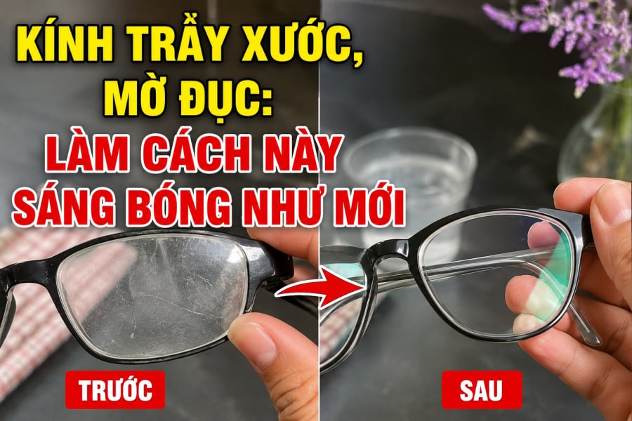 Kính trầy xước, mờ đục: Làm cách này sáng bóng như mới