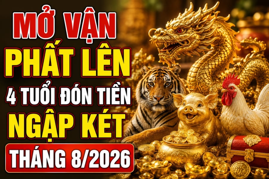 Mở Vận phất lên, 4 tuổi đón Tiền ngập két tháng 8/2026