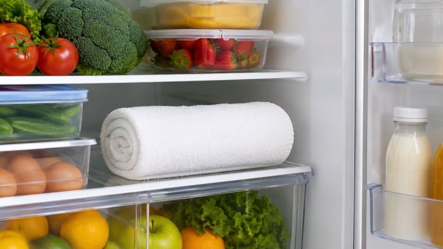 Đặt chiếc khăn trong tủ lạnh mang lại nhiều lợi ích bất ngờ