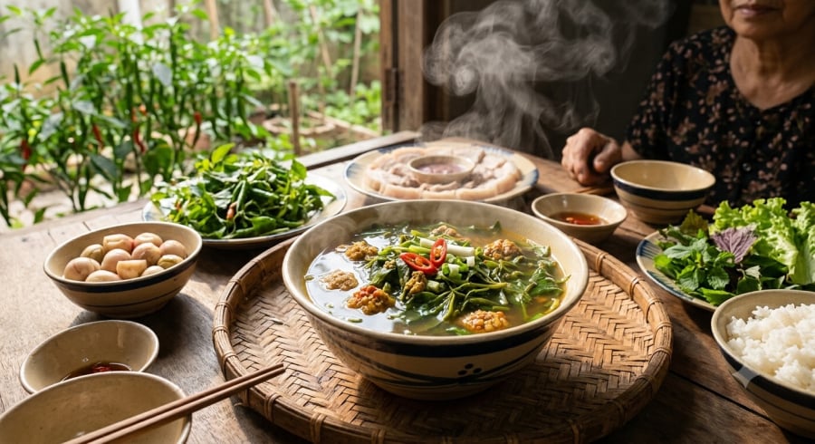 Lá ớt có thể dùng để nấu canh, ăn lẩu hoặc kết hợp với cá, thịt, đồng thời bổ sung vitamin và các chất chống oxy hóa tự nhiên cho bữa ăn.