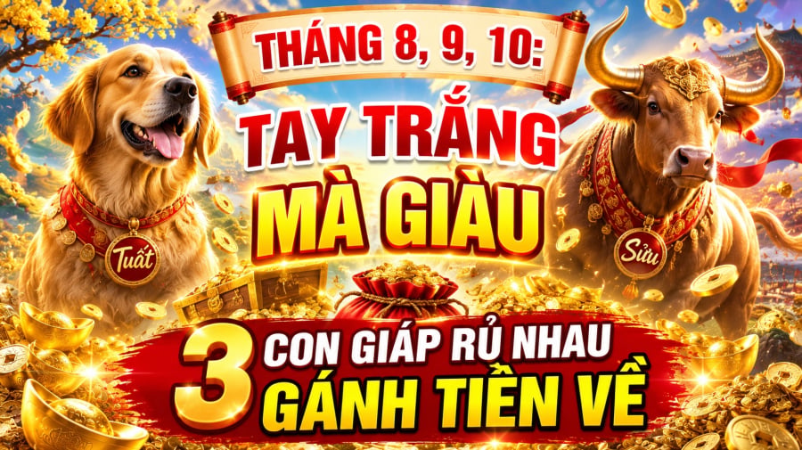 Dưới đây là 3 con giáp mới được dự báo có nhiều triển vọng đón tài lộc trong giai đoạn này.