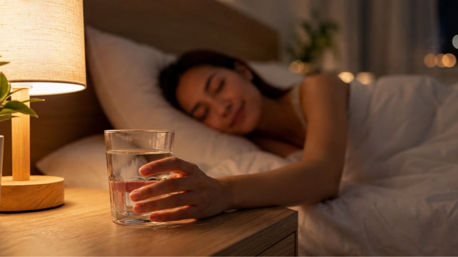 Có nên uống nước trước khi đi ngủ