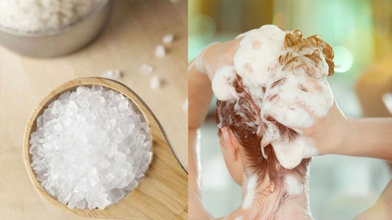 Nên chọn muối sạch, hạt nhỏ để hạn chế làm trầy xước da đầu trong quá trình massage.    
