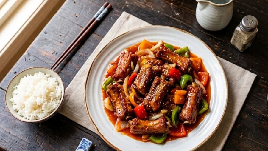 Sườn xào chua ngọt là món ăn dễ chế biến, được nhiều người yêu thích.