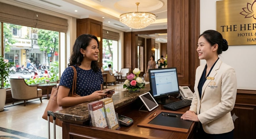 Thuê phòng trọn 1 ngày nhưng thực tế du khách chỉ được lưu trú khoảng 22 tiếng. 