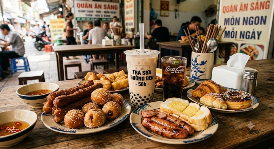 Một số món ăn sáng nhiều dầu mỡ, muối và đường nếu sử dụng thường xuyên có thể làm tăng nguy cơ mắc bệnh tim mạch và đột quỵ.