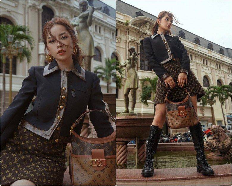 Thay vì lựa chọn blazer dáng dài truyền thống, Chi Pu thường ưu ái các thiết kế blazer lửng có chiều dài ngang eo.