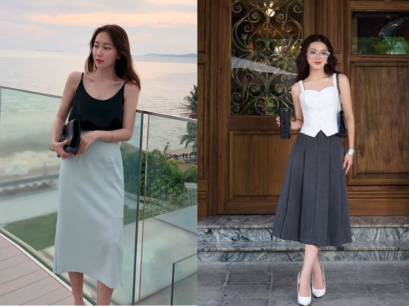 Những sắc trắng, kem, be, vàng nhạt, xanh nhạt hay hồng phấn đều rất dễ phối và phù hợp với nhiều tông da.