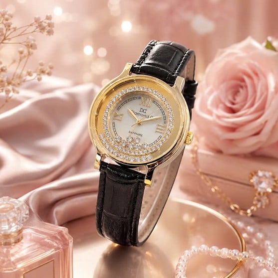 Diamond D - Vẻ đẹp thanh lịch với điểm nhấn đá chuyển động đầy cuốn hút.