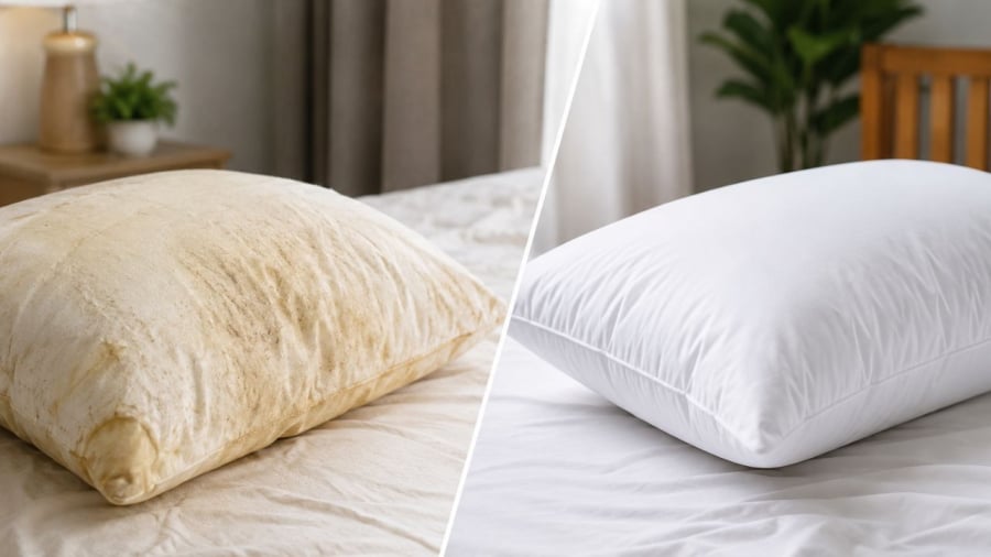 Đừng chỉ phụ thuộc thời gian mà hãy theo cả những dấu hiệu này để thay gối