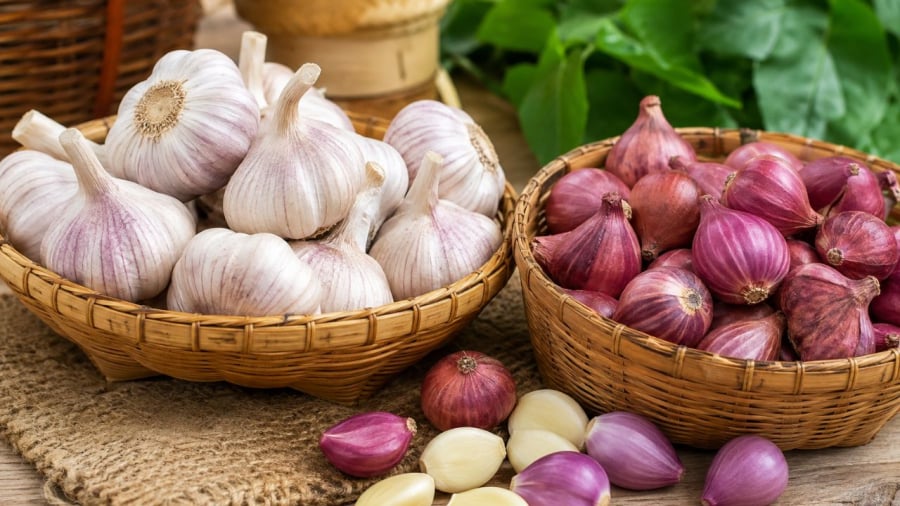 Chú ý cách bảo quản hành tỏi để chúng không mọc mầm