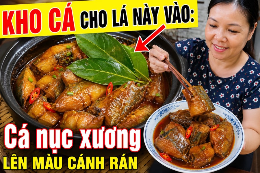 Bí quyết dân gian giúp nồi cá kho thơm ngon hơn chỉ với vài chiếc lá mít