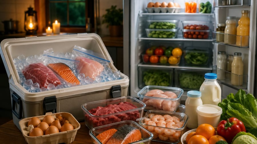 Khi mất điện hãy chú ý vài điểm dưới đây để đảm bảo giữ thực phẩm và dùng tốt nhất