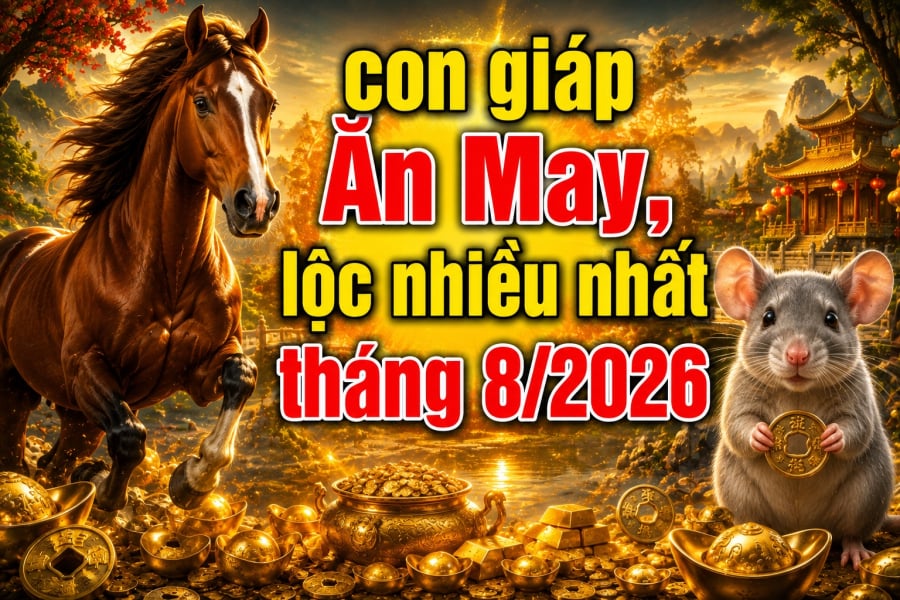 Gọi tên 3 con giáp Ăn May lộc nhiều nhất tháng 8/2026