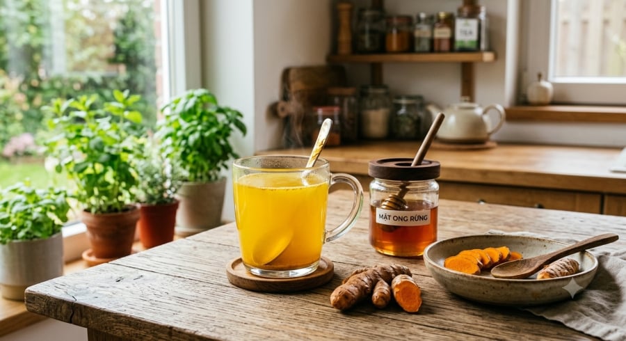 Nghệ và mật ong có thể hỗ trợ bảo vệ niêm mạc dạ dày nếu sử dụng đúng cách và đúng thời điểm.