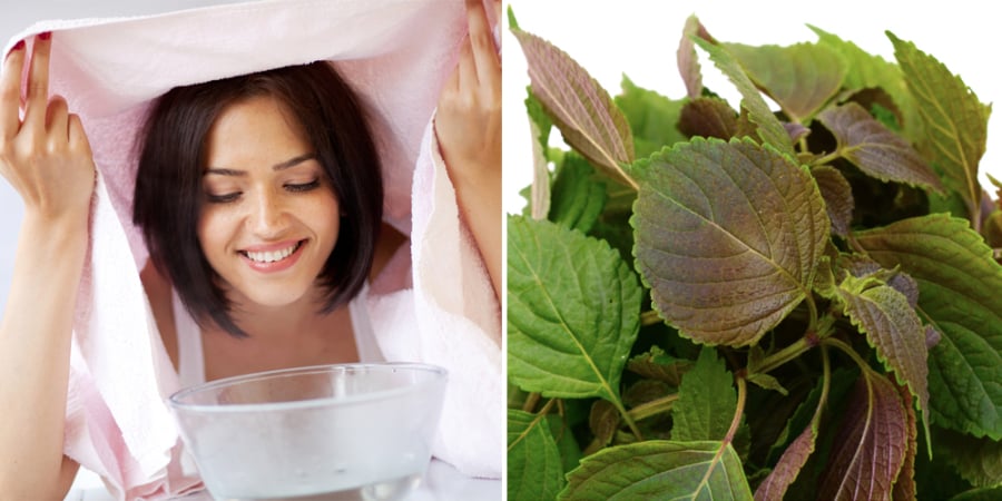 Trước khi nấu nước xông, nên rửa kỹ dưới vòi nước và ngâm với nước muối loãng để loại bỏ bụi bẩn cũng như giảm nguy cơ còn tồn dư hóa chất.