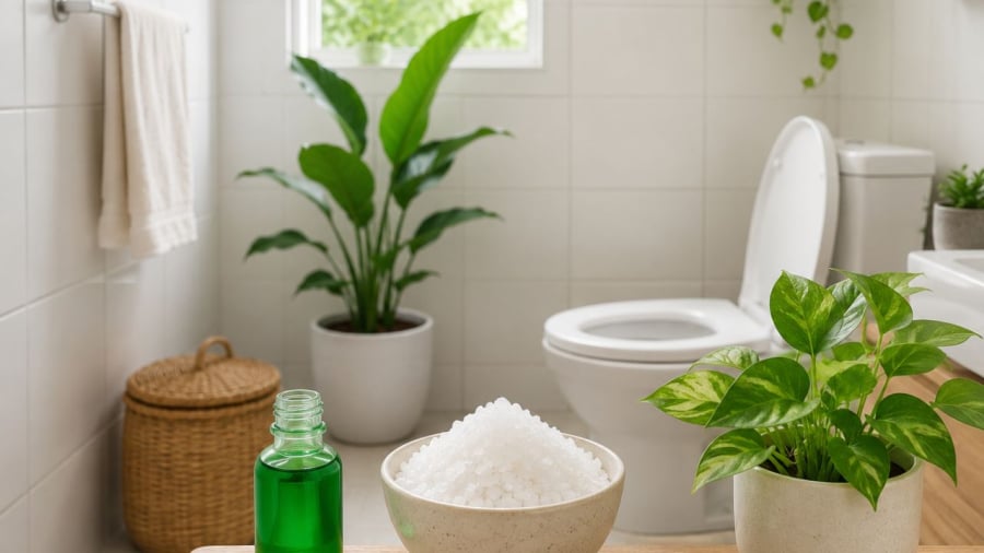 Nhà vệ sinh sẽ bớt mùi hôi khi đặt những thứ này
