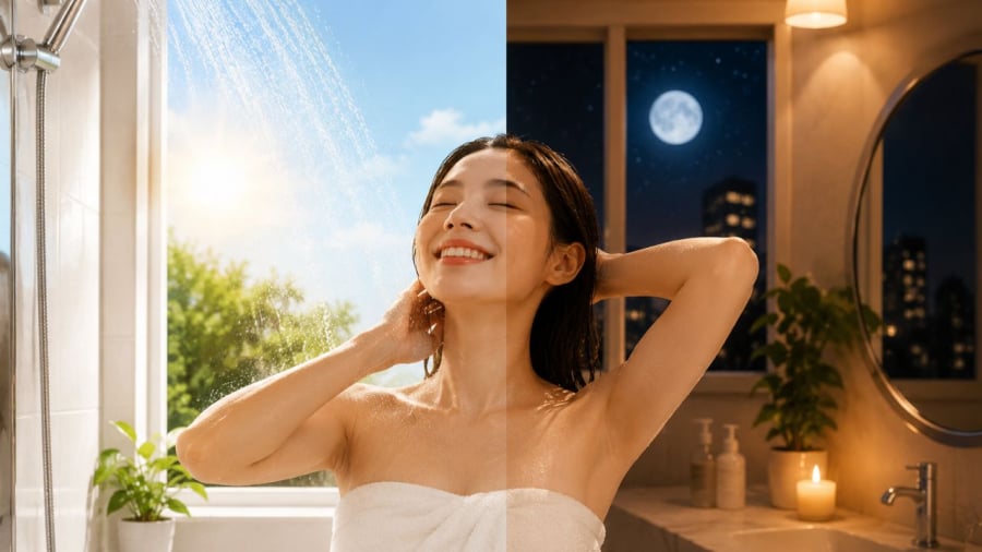 Bạn thường tắm giờ nào?